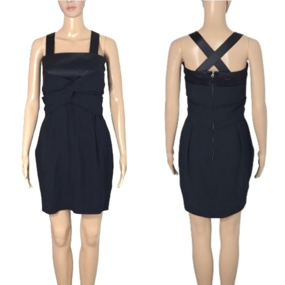 SEE BY CHLOE Black Cocktail Mini Dress Women's Size 6 - Picture 2 of 16